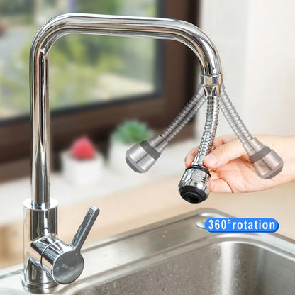 Kitchen Gadgets 2 Modes 360 Rotatable Bubbler High Pressure Faucet