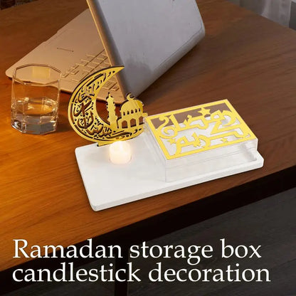 Eid Table Decorations With Tableware Candlestick