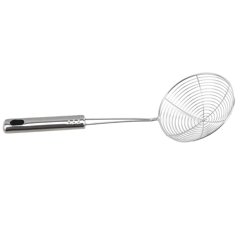 Stainless Steel Skimmer Solid Spider Strainer Fish Frying Utensil