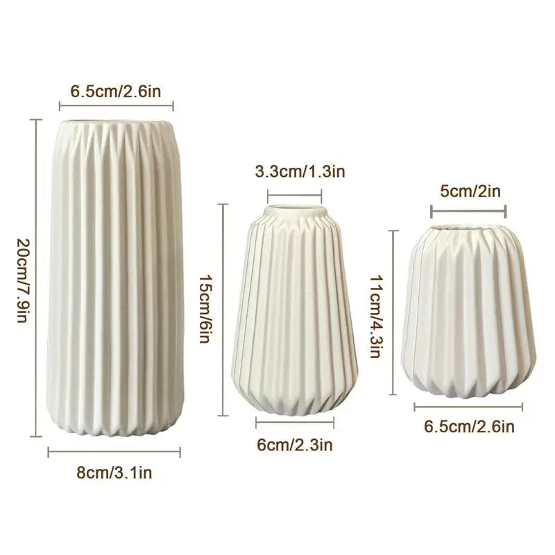 Ceramic Vase Home Decoration 3 PCS Creative Set