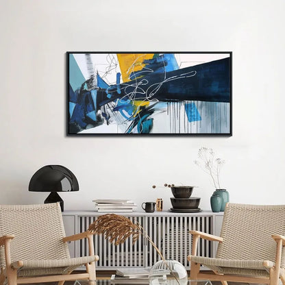 Large abstract canvas wall art for living rooms