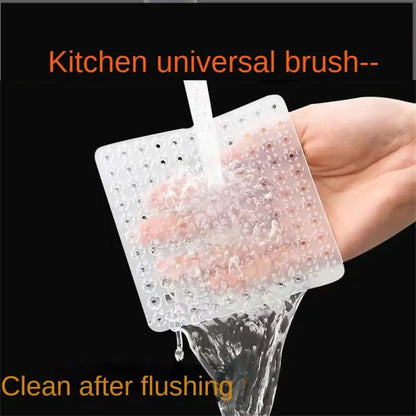 Fruit And Vegetable Brush Silicone Pot Dishes Cleaning Kitchen Tools