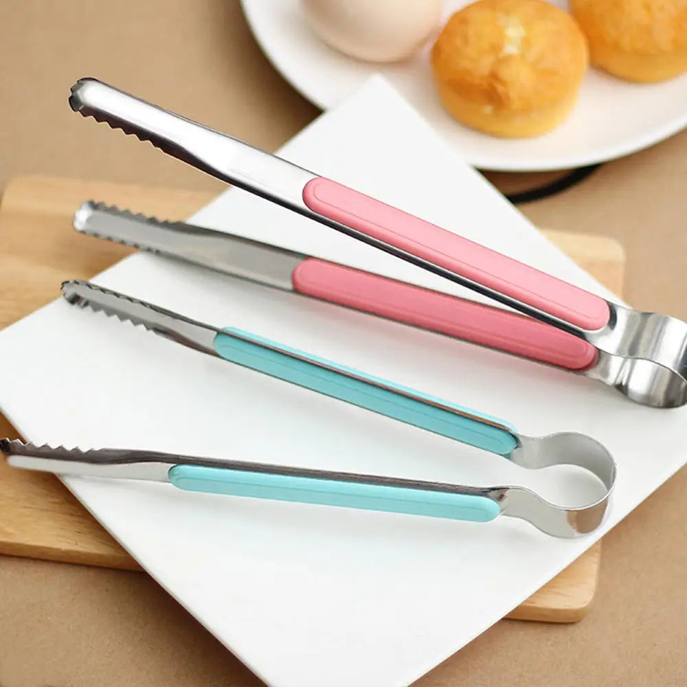 Stainless Steel BBQ Tongs Barbecue Grill Food Clip