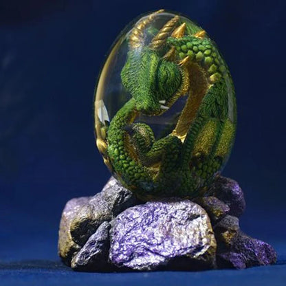 Resin Lava Dragon Egg Handmade Sculpture