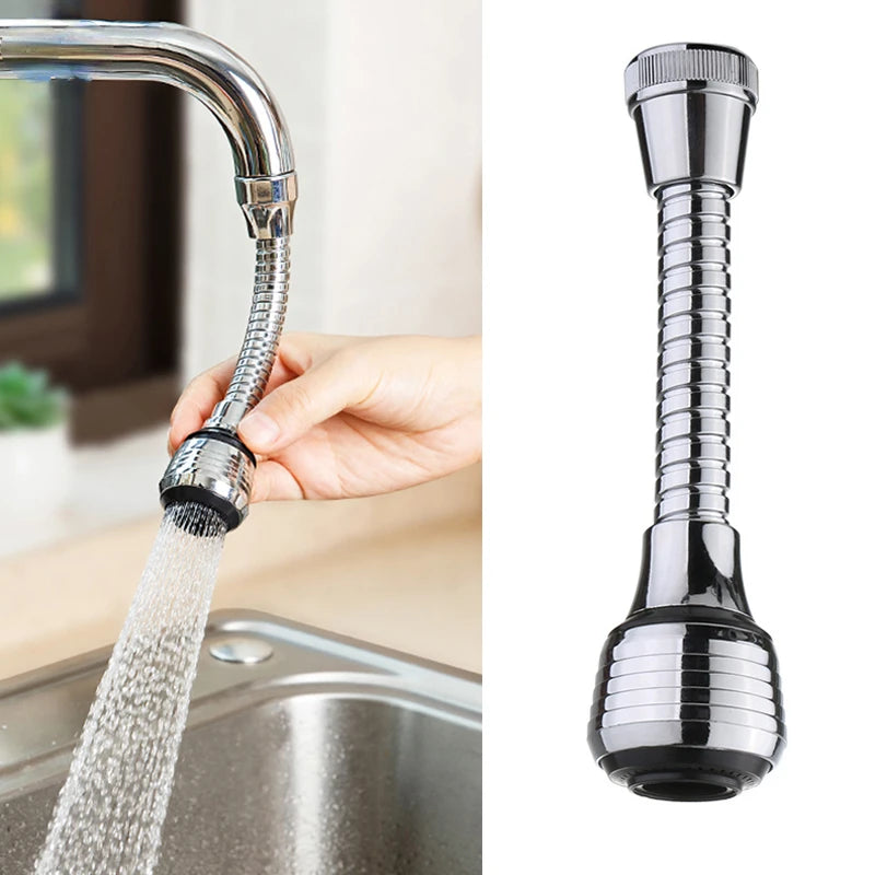 Kitchen Gadgets 2 Modes 360 Rotatable Bubbler High Pressure Faucet