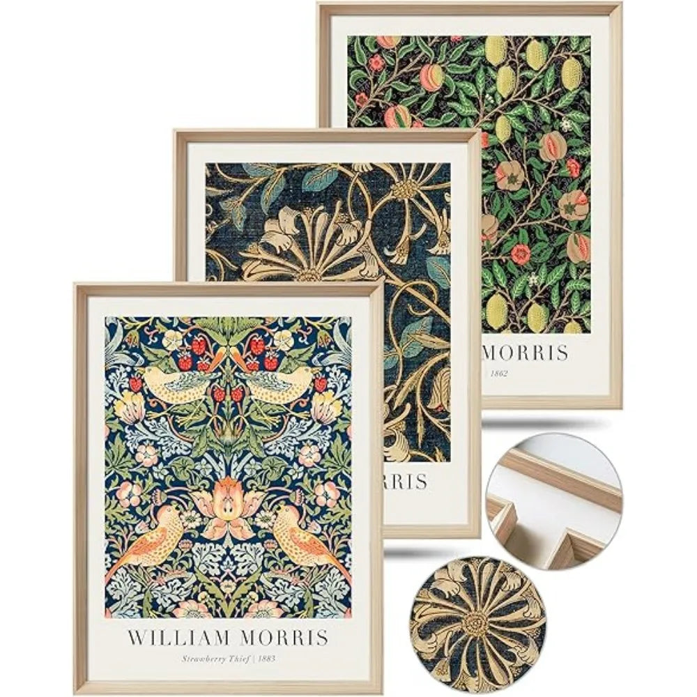 William Morris Wood Canvas Wall Decor