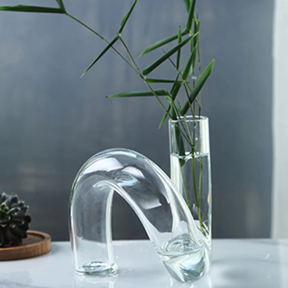 Creative Geometry Glass Flower Vase