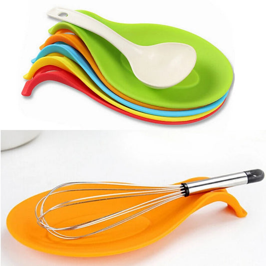 Gadgets Silicone Multipurpose Spoon Rest Mat Holder