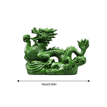 Chinese Dragon Statue Figurine Zodiac Wood Decoration