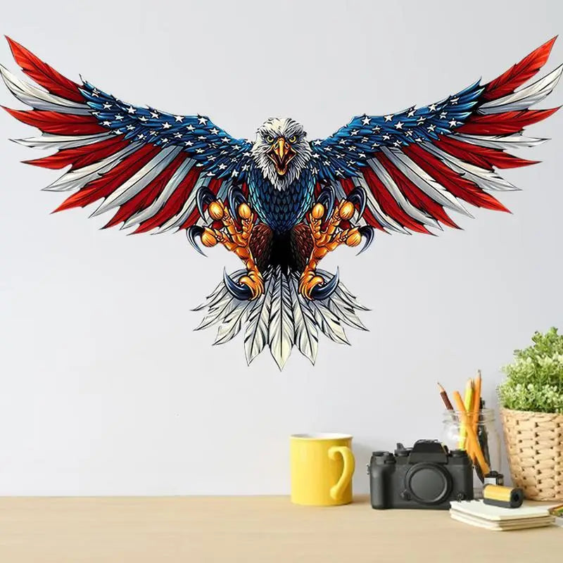 Wall Decor American Flag Metal Wall Art Bald Eagle Decor