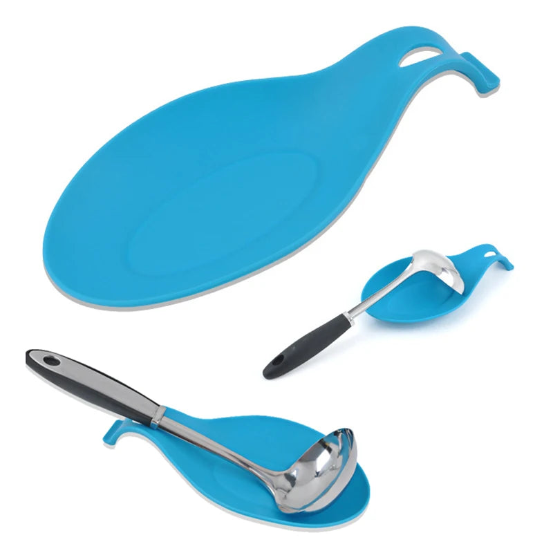 Gadgets Silicone Multipurpose Spoon Rest Mat Holder