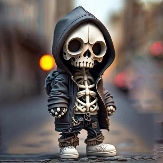 Cool Skeleton Figurines Halloween  Doll Resin Ornament