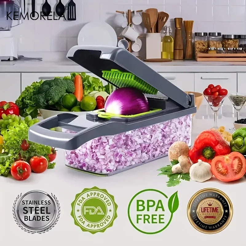 14/16 in 1 Multifunctional Vegetable Chopper Onion Slicer Dicer Cut