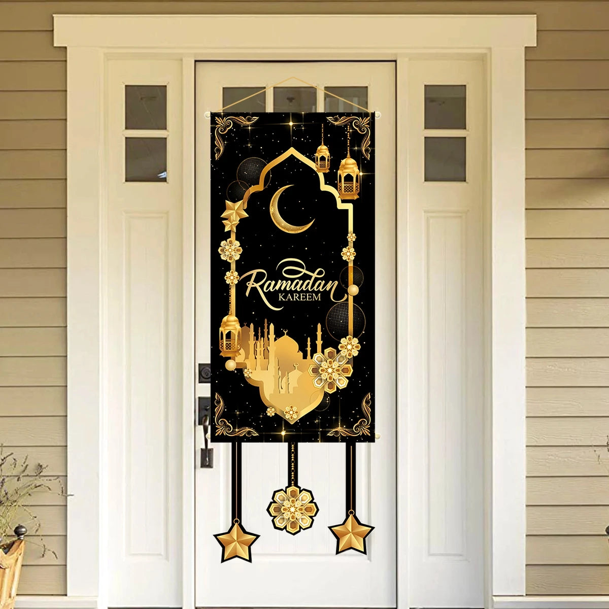 Ramadan Hanging Flag Decoration For Home Eid Al-fitr Party Supplies