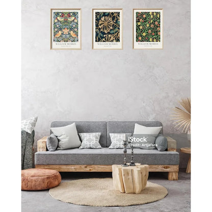 William Morris Wood Canvas Wall Decor