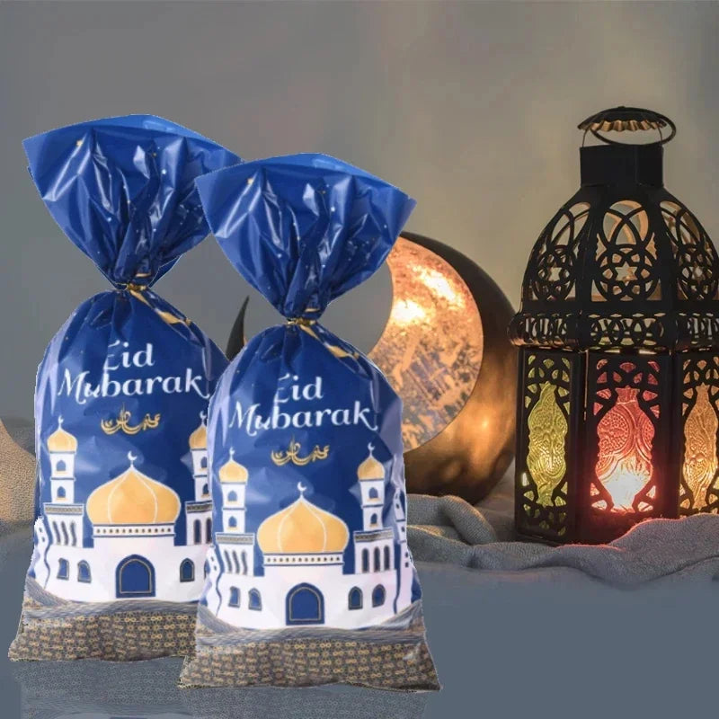 25/50pcs 2024 Eid Mubarak Gift Bags