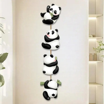 Panda Painting Wall Art Cute Creative Panda Decor Wall Art