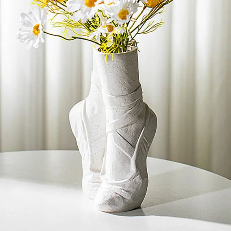 Ceramic Vase Ballet Shoes Dancer Flower Vase