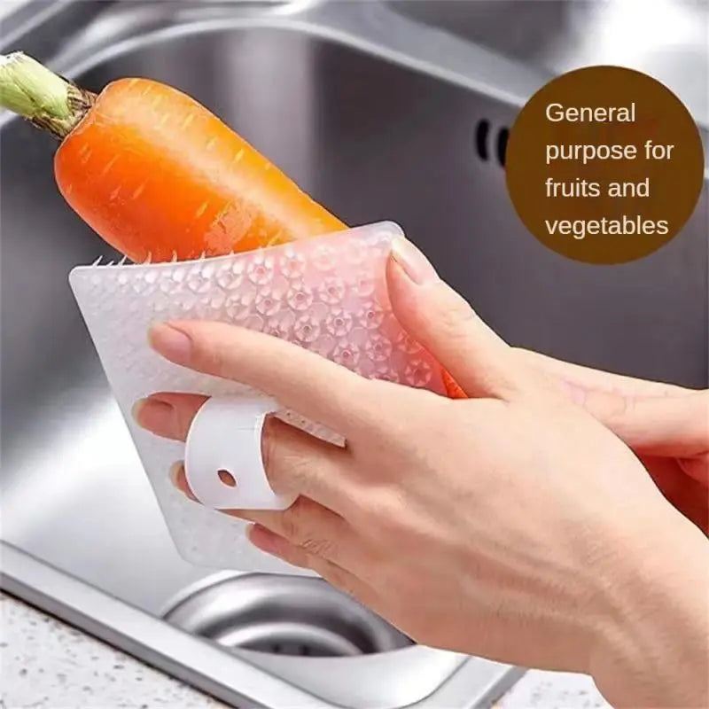 Fruit And Vegetable Brush Silicone Pot Dishes Cleaning Kitchen Tools