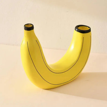 Funky Flower Vase Creative Banana Shaped Vase for Flowers