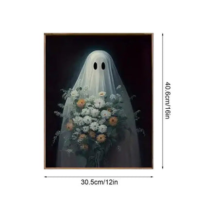 Ghost Painting Halloween Ghost Wall Decor 3X Ghost Printable Wall Art