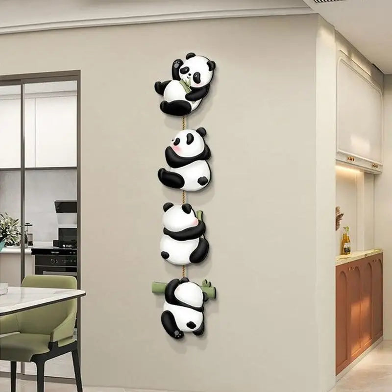 Panda Painting Wall Art Cute Creative Panda Decor Wall Art