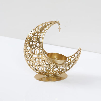 Ramadan Decoration Moon Candlestick EID Mubarak Decor