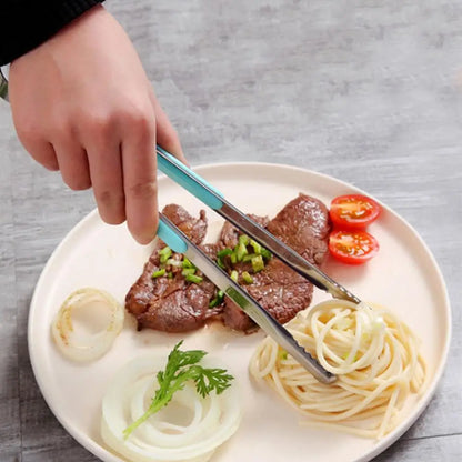 Stainless Steel BBQ Tongs Barbecue Grill Food Clip