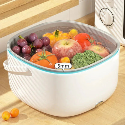 New Large Capacity, Efficient Vegetable and Fruit Ultrasonic Washing Machine