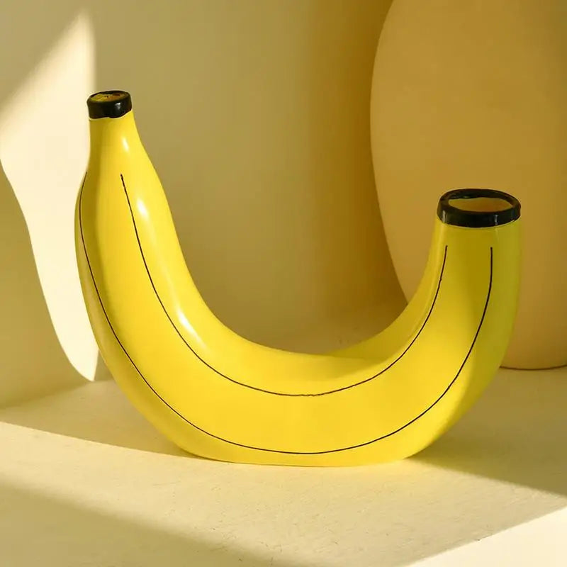 Funky Flower Vase Creative Banana Shaped Vase for Flowers