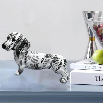 Dog Figurines Home Decor Graffiti