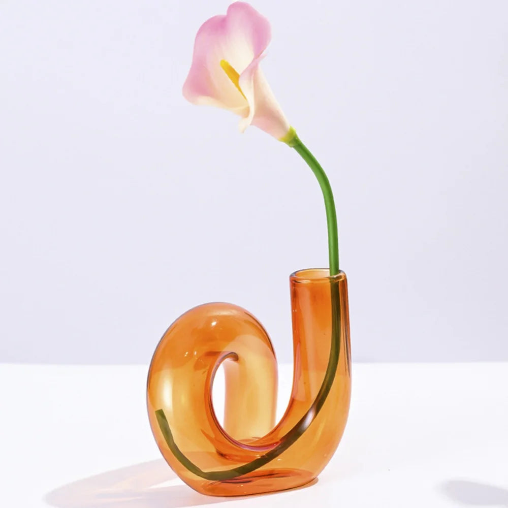 Creative Geometry Glass Flower Vase