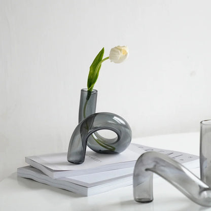 Creative Geometry Glass Flower Vase