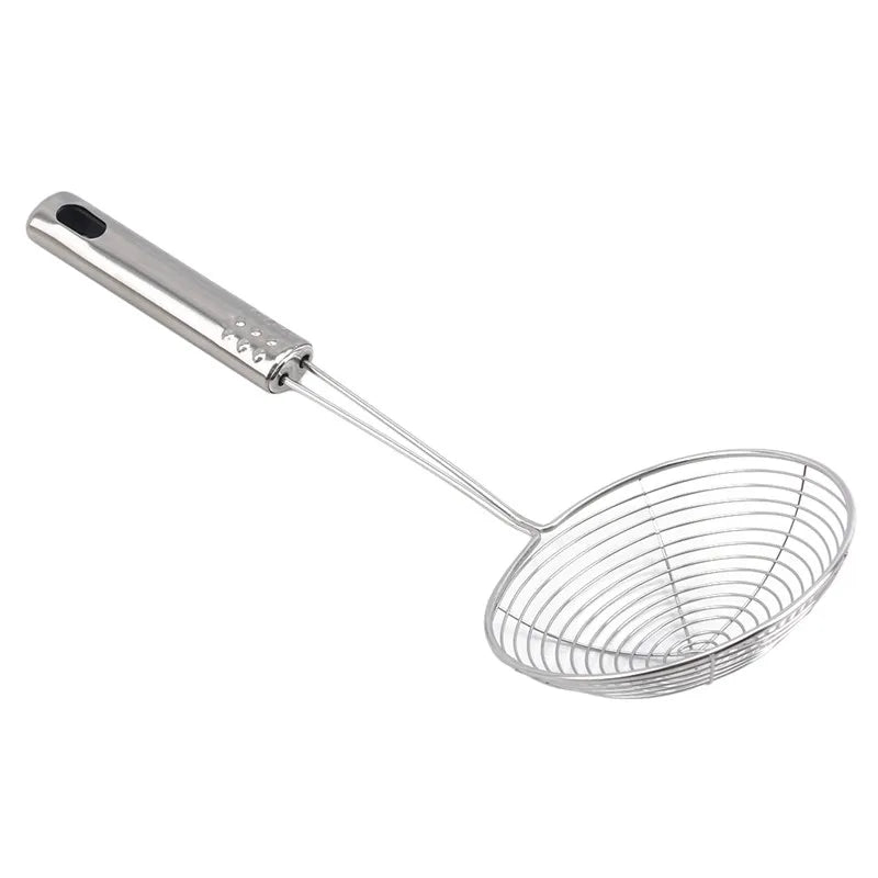 Stainless Steel Skimmer Solid Spider Strainer Fish Frying Utensil