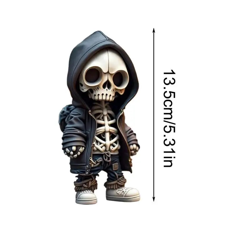 Cool Skeleton Figurines Halloween  Doll Resin Ornament