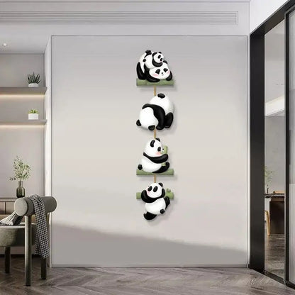 Panda Painting Wall Art Cute Creative Panda Decor Wall Art