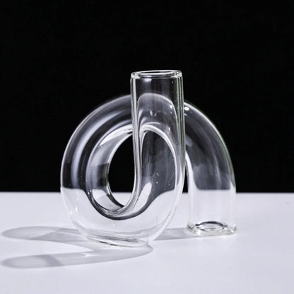 Creative Geometry Glass Flower Vase