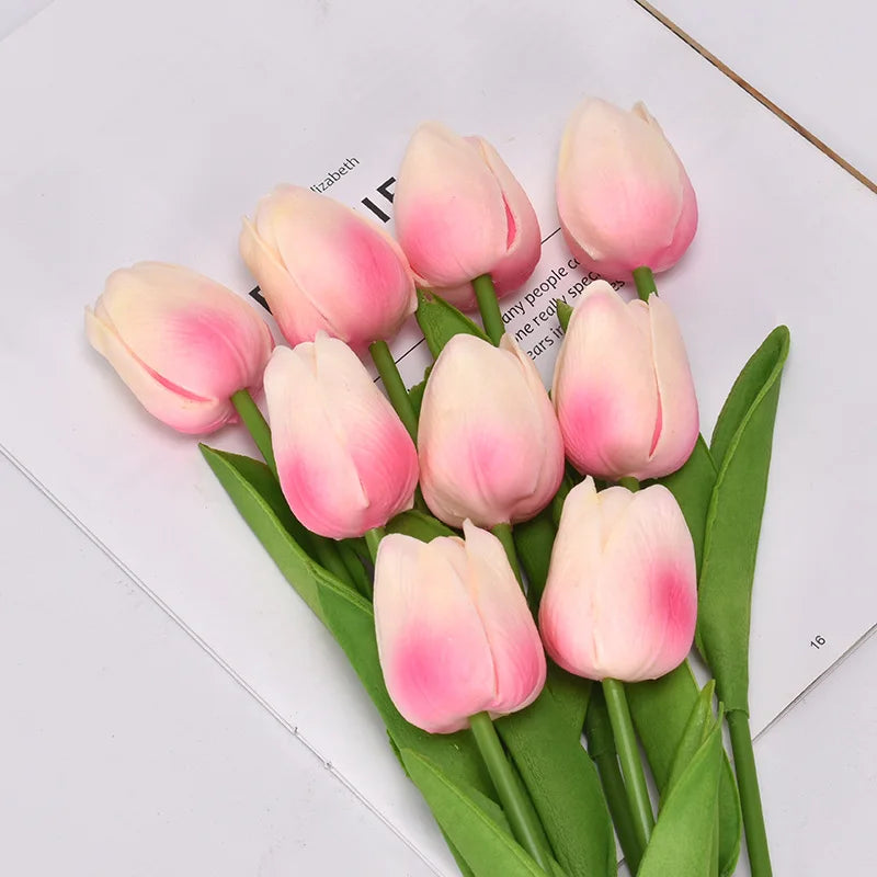 5pcs/Bouquet Tulip Artificial Flower Real Touch