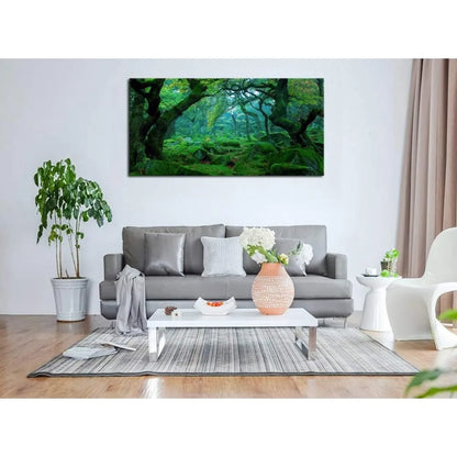 Green Forest Canvas Wall Art Living Room Decoration