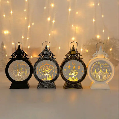 Eid Mubarak LED Wind Lamp Ornament Islam Party Decor Supply