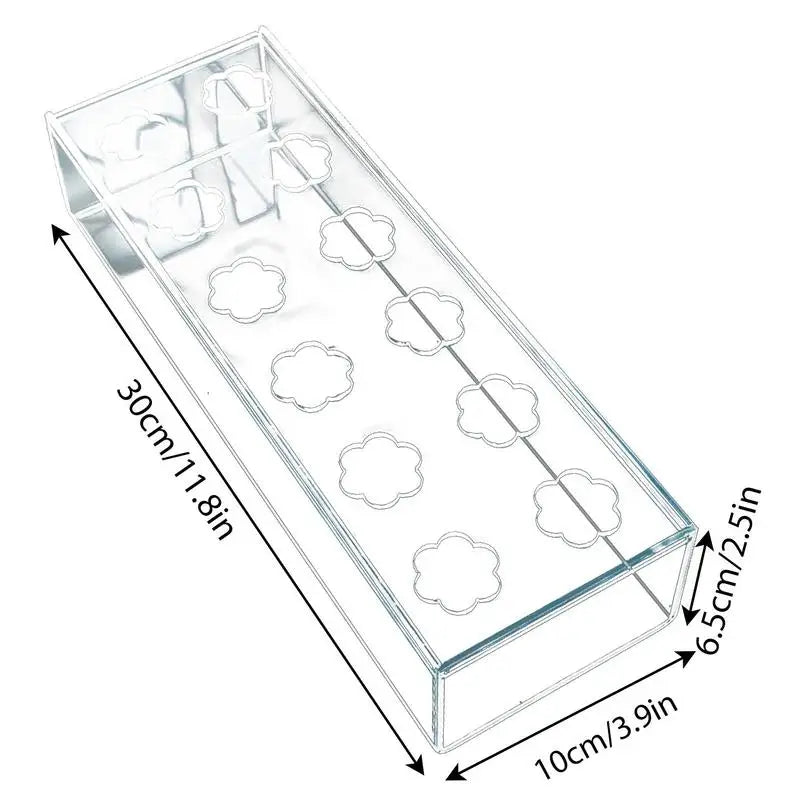 22 Holes Rectangular Acrylic Vase Home Decor