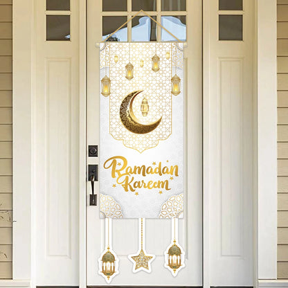 Ramadan Hanging Flag Decoration For Home Eid Al-fitr Party Supplies