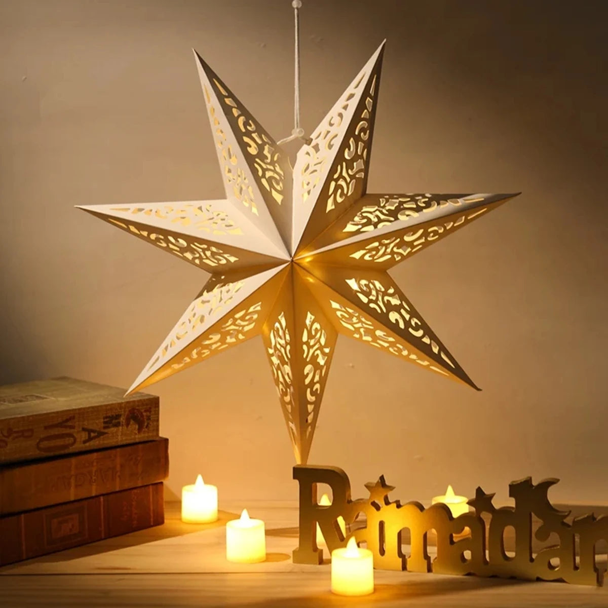 Hollow Star Hanging Pendant Ramadan Decor