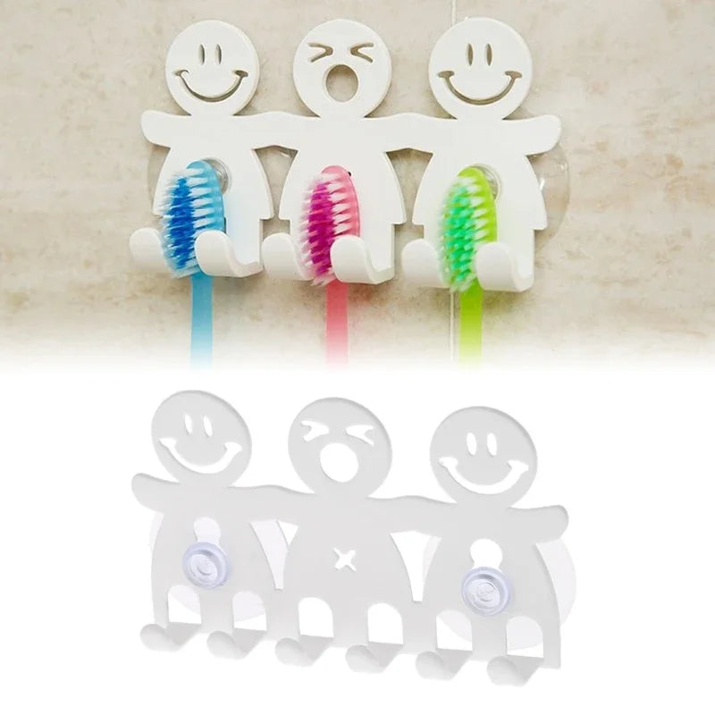 1Pc Toothbrush Holder Wall Mounted Suction Cup 5 Position