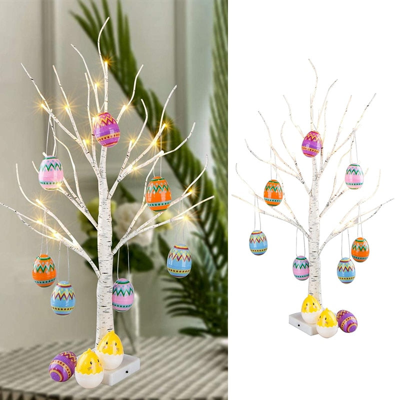 Easter Eggs Hanging Ornament, Easter Party Decorations for Home Table