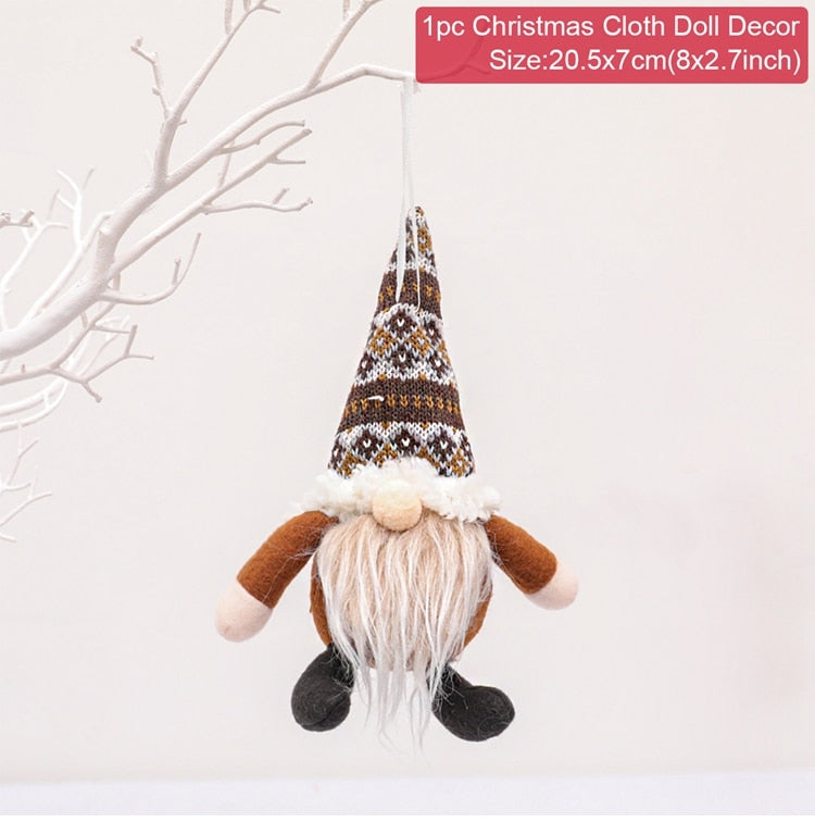 Gnome Christmas Faceless Doll Merry Christmas Decorations For Home Cristmas Ornament Xmas Navidad Natal New Year 2023