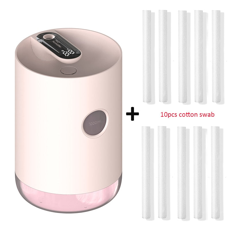 Air Humidifier USB, Ultrasonic Cool Mist Maker, Aroma Diffuser.