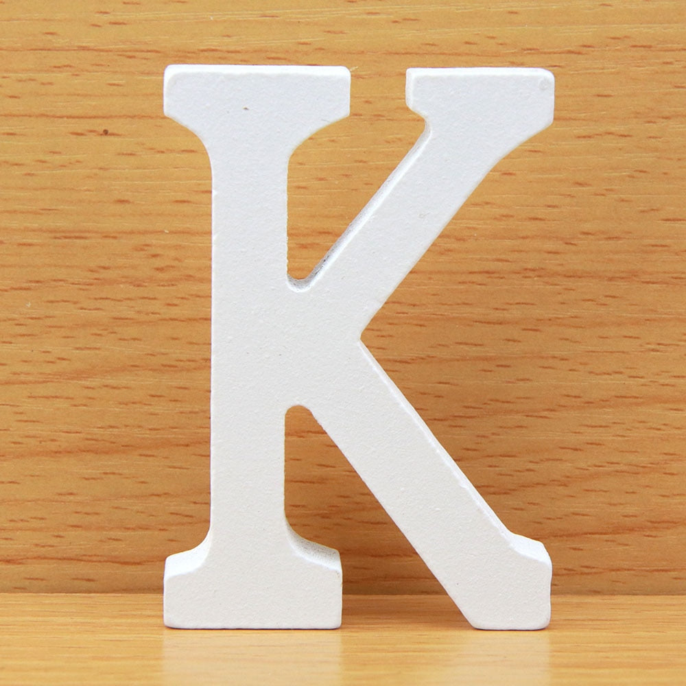 White Wooden Letters Home Decor, Wedding Decoration.