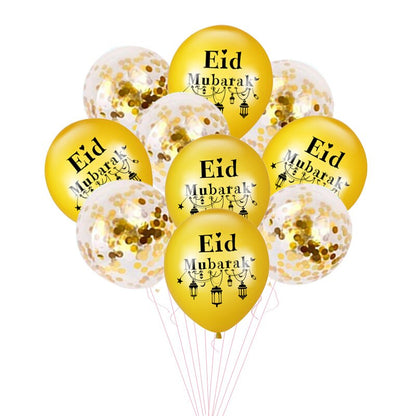 Islam Al Adha Eid Mubarak Banner Bunting Balloons 2022  Kareem Ramadan Decoration For Home Islam Muslim Event Party Supplies