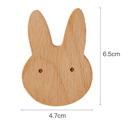 Wooden Hook, Creative Nordic Cute Animal, Wall Hanging Coat Hook Home Decoration.